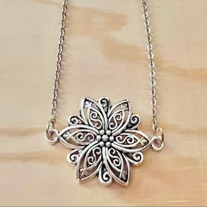 Silver Flower Necklace